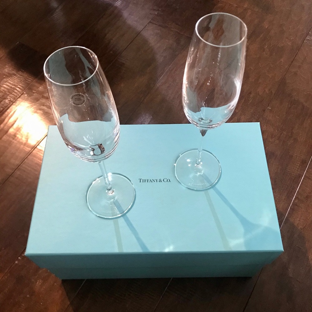 Tiffany & Co flutes set of 2